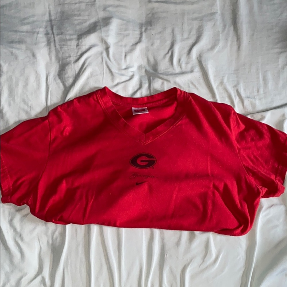 Georgia bulldogs v neck shirt